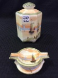 Two Piece Matching Hand Painted Nippon Pieces
