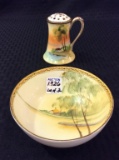 Lot of 2 Sm. Hand Painted Nippon Pieces w/