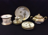Group of Hand Painted Nippon Including Dbl