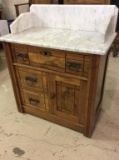 Very Nice Antique Marble Top Commode