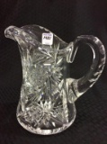 Crystal Glass Pitcher (8 Inches Tall)