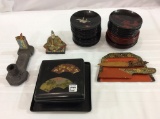 Group of Various Japanese Dishware-Statue-