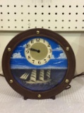Porthole Electric Clock by Haddon Model 100-