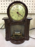 Mastercrafters Model 272 Lighted Fireplace Clock
