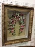 Lg. Framed Wall Hanging Floral