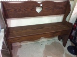 Pine Wood Bench (36 Inches Tall X 43 Inches Long