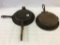 Lot of 2 Cast Iron Waffle Irons