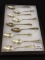 Lot of 9 Various Sterling Silver Teaspoons