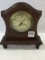Sm. Wood Battery Operated Alarm Clock w/ Dial