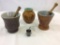 Lot of 4 Druggist Items Including 2-Ceramic