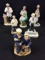 Lot of 6 Figurines Including 5 Various Druggist