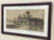 Lg. Framed Country Drawing w/ Cattle & Sheep