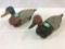 Lot of 2 Unknown Wood Decoys