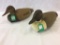 Lot of 2 Wood Decoys (One has Chipped Bill)
