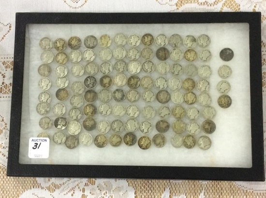 Collection of Approx. 100 Mercury Dimes