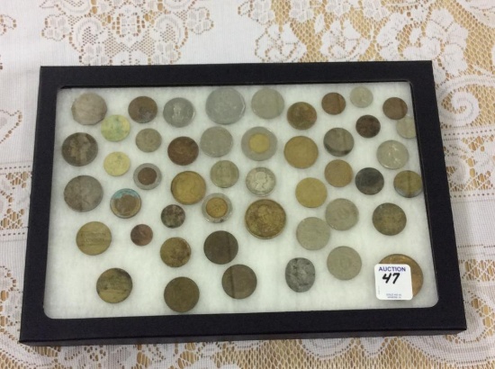 Collection of Approx. 37 Various Foreign Coins