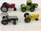 Lot of 4 Tractors Including Ertl, Hubley,