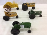 Group of 5 Minneapolis Moline Toy Tractors-