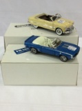 Lot of 2 Danbury Mint Toy Collector Cars w/