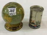 Lot of 2 TIn Adv. Banks Including Century of