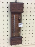 Wall Hanging Adv. Wood Thermometer