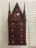 Wall Hanging Steeple Design 8 Drawer Spice