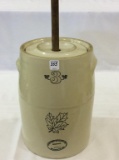 3 Gal Stoneware Churn w/ Lid & Dasher