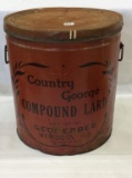 Lg. Adv. Tin-Country George Lard by George