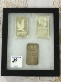 Lot of 3-One Troy Ounce .999 Fine Silver Bars