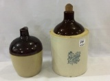 Lot of 2 Sm. Crock Jugs Including