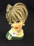 Napcoware Lg. Ladies Head Vase C-7474