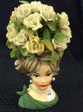 Napcoware Lg. Ladies Head Vase C7294