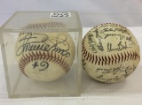 Lot of 2 Signed Baseballs