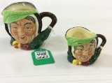 Lot of 2 MIniature Royal Doulton Tobey Cream