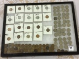 Group of Coins Including 67 Wheat Pennies&