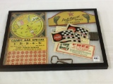 Group of Adv. Including Candy Bar Punch Card,