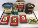 Group of Tins Including 5 Tobacco Tins-One