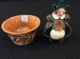 Lot of 2 Hand Made Pottery Pieces-Made & Signed