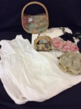 Group w/ Vintage White Children's Dress,