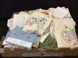 Very Lg. Group of Linens Including New in the