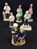 Lot of 6 Figurines Including 5 Various Druggist