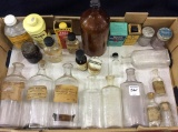 Group of Various Old Medicine Bottles