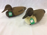 Lot of 2 Wood Decoys (One has Chipped Bill)