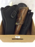 Group w/ 4 Pistol Holders-One Leather,