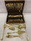 Set of Gold Plated Flatware-Service for 12 in Case