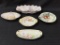 Lot of 5 Sm. Floral Painted Dishes Including