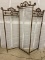 Antique Three Section Folding Screen