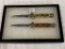 Lot of 2 Contemp. Push Button Knives