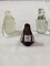 Lot of 3 Glass Penguins Including Amethyst