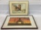 Lot of 2 Framed Barn Pictures
